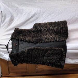 Dana Buchman Dark Faux Fur Vest